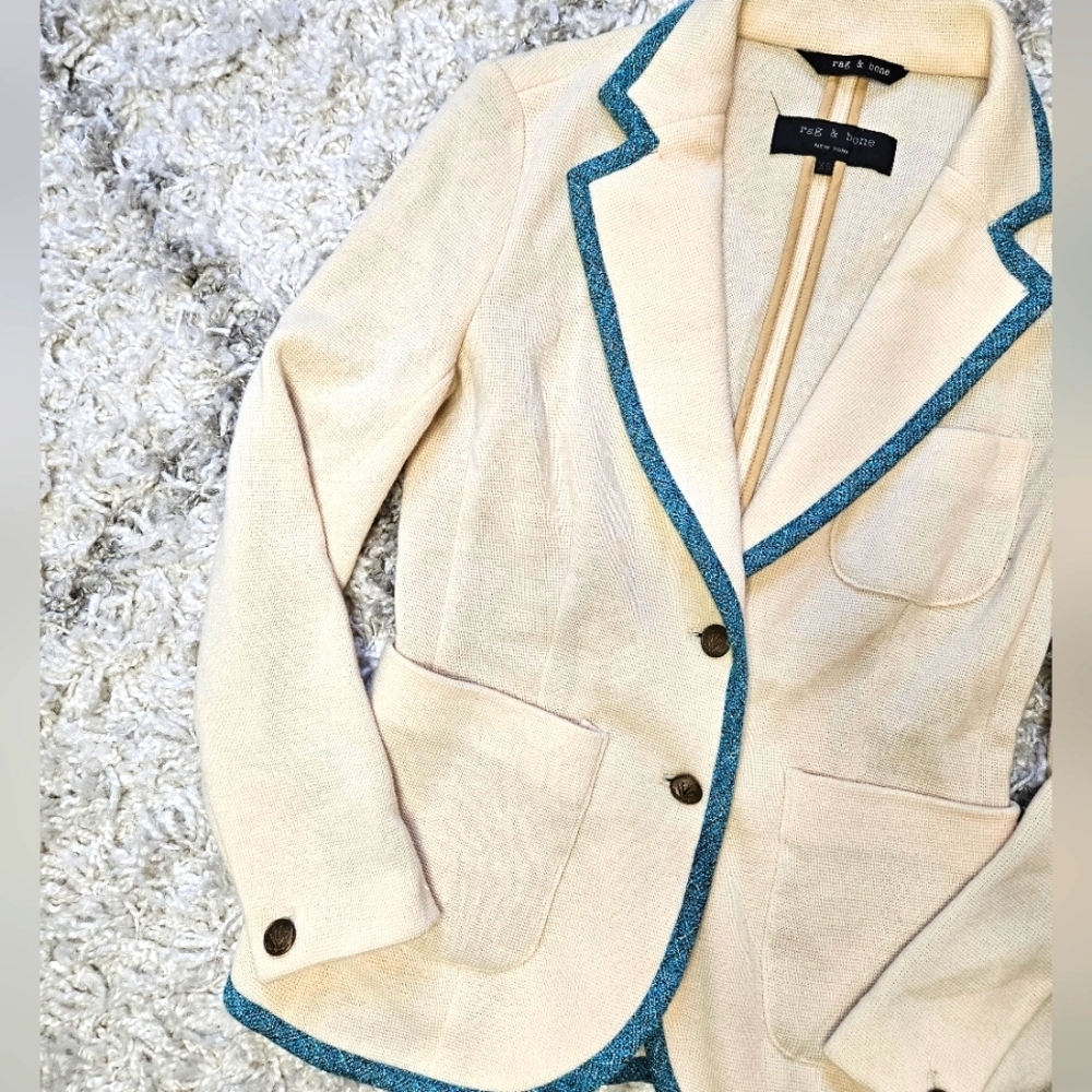 Rag And Bone 100% Merino Wool Double Button Closu… - image 5